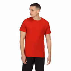 Regatta Mens Pro Cotton Soft Touch T-Shirt - L, Classic Red