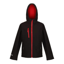 Regatta Childrens/Kids Ablaze 3 Layer Soft Shell Jacket - 5-6 Years, Black/Classic Red