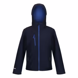 Regatta Childrens/Kids Ablaze 3 Layer Soft Shell Jacket - 3-4 Years, Navy/New Royal