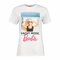 Barbie Unisex Adult Vacay Mode T-Shirt - XXL, White