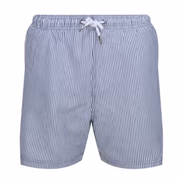 Regatta Mens Loras Stripe Swim Shorts - S, Dark Denim