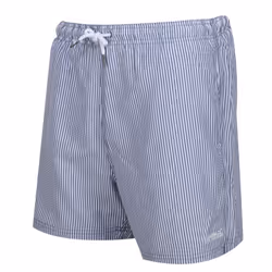 Regatta Mens Loras Stripe Swim Shorts - S, Dark Denim