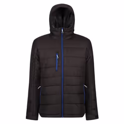 Regatta Mens Navigate Thermal Padded Jacket - 3XL, Black/New Royal