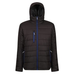 Regatta Mens Navigate Thermal Padded Jacket - XL, Black/New Royal