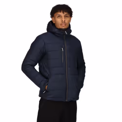 Regatta Mens Navigate Thermal Padded Jacket - L, Navy/Seal Grey
