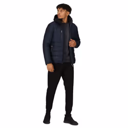 Regatta Mens Navigate Thermal Padded Jacket - L, Navy/Seal Grey