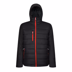 Regatta Mens Navigate Thermal Padded Jacket - S, Black/Classic Red