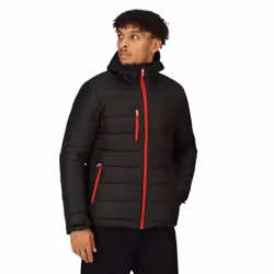 Regatta Mens Navigate Thermal Padded Jacket - S, Black/Classic Red