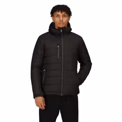 Regatta Mens Navigate Thermal Padded Jacket - 3XL, Black/Seal Grey