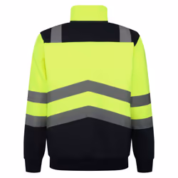 Regatta Mens Pro Hi-Vis Quarter Zip Top - L, Yellow/Navy