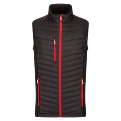 Regatta Mens Navigate Quilted Hybrid Gilet - M, Black/Classic Red