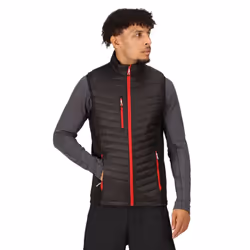 Regatta Mens Navigate Quilted Hybrid Gilet - M, Black/Classic Red