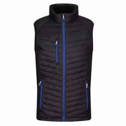 Regatta Mens Navigate Quilted Hybrid Gilet - M, Black/New Royal