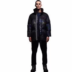 Regatta Mens Christian Lacroix Barbegal Baffled Padded Jacket - XXL, Black/Fourrure