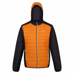 Regatta Mens Trutton II Baffled Padded Jacket - XL, Orange Pepper/Ash