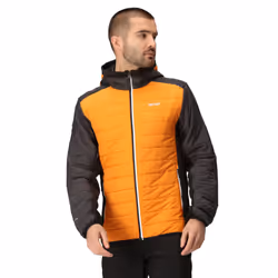 Regatta Mens Trutton II Baffled Padded Jacket - XL, Orange Pepper/Ash