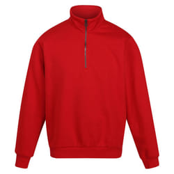Regatta Mens Pro Quarter Zip Sweatshirt - XXL, Classic Red