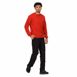Regatta Mens Pro Crew Neck Sweatshirt - XXL, Classic Red