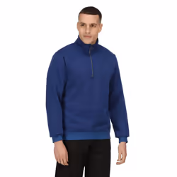 Regatta Mens Pro Quarter Zip Sweatshirt - L, New Royal
