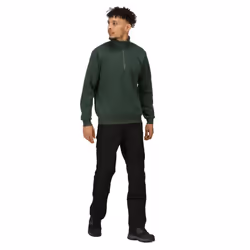 Regatta Mens Pro Quarter Zip Sweatshirt - XXL, Dark Green