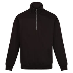Regatta Mens Pro Quarter Zip Sweatshirt - S, Black