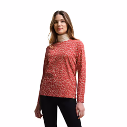 Regatta Womens/Ladies Orla Kiely Berry Long-Sleeved T-Shirt - 8 UK, Red