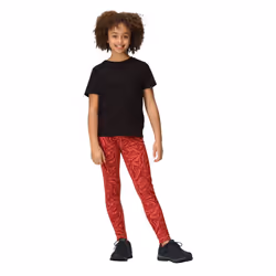 Regatta Childrens/Kids Barlia Zebra Print Winter Leggings - 5-6 Years, Mineral Red
