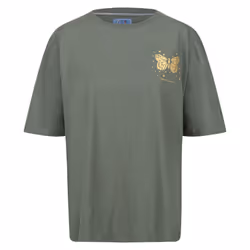 Regatta Womens/Ladies Christian Lacroix Bellegarde Butterfly Back Print T-Shirt - 14 UK, Dark Khaki