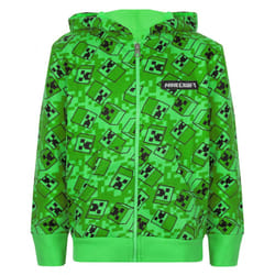 Minecraft Boys Creeper All-Over Print Hoodie - 11-12 Years, Green/Black