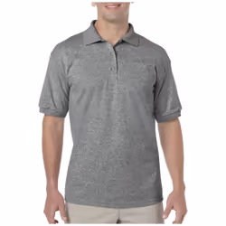Gildan Mens DryBlend Polo Shirt - 3XL, Graphite Heather