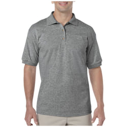 Gildan Mens DryBlend Polo Shirt - 3XL, Graphite Heather