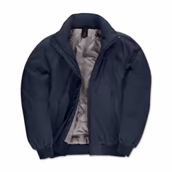 B&C Mens Bomber Jacket - XXL, Navy Blue