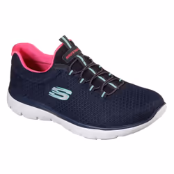 Skechers Womens/Ladies Summits Striding Slip On Trainer - 6 UK, Navy/Hot Pink