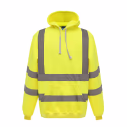 Yoko Mens Hi Vis Reflective Hoodie - 3XL, Yellow