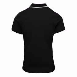Premier Womens/Ladies Coolchecker Contrast Pique Polo Shirt - M, Black/White