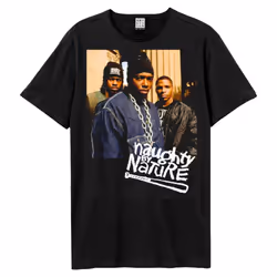 Amplified Mens Band Photo Naughty By Nature T-Shirt - XS, Black