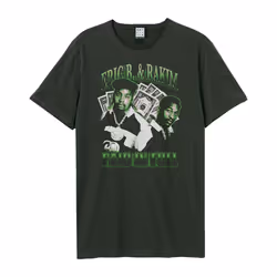 Amplified Mens Paid In Full Eric B. & Rakim T-Shirt - XS, Charcoal