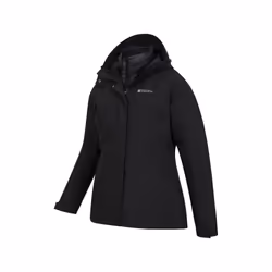 Mountain Warehouse Womens/Ladies Alaskan 3 in 1 Padded Jacket - 14 UK, Black