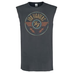 Amplified Mens Air Foo Fighters Tank Top - XL, Charcoal
