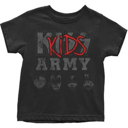 Kiss Childrens/Kids Army Cotton T-Shirt - 2 Years, Black