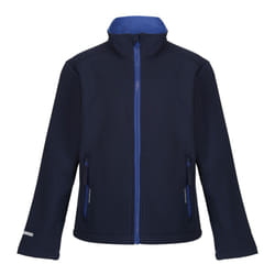 Regatta Childrens/Kids Ablaze 2 Layer Soft Shell Jacket - 9-10 Years, Navy/New Royal
