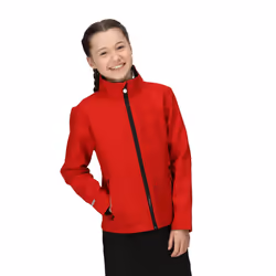 Regatta Childrens/Kids Ablaze 2 Layer Soft Shell Jacket - 3-4 Years, Classic Red/Black