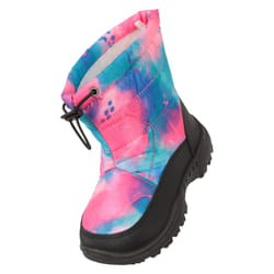 Mountain Warehouse Toddler Caribou Adaptive Tie Dye Snow Boots - 8 UK Child, Pale Pink