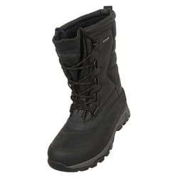 Mountain Warehouse Mens Nevis Extreme Suede Snow Boots - 9 UK, Jet Black