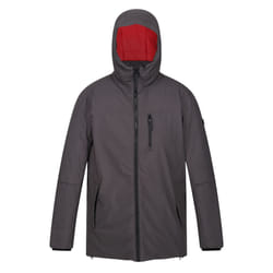 Regatta Mens Yewbank II Parka - L, Ash/Danger Red