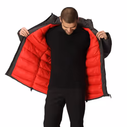 Regatta Mens Yewbank II Parka - L, Ash/Danger Red