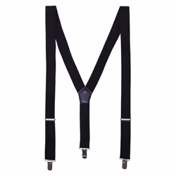 Premier Clip-On Trouser Braces - One Size, Black
