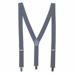 Premier Clip-On Trouser Braces - One Size, Steel