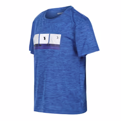 Regatta Childrens/Kids Findley Graphic Print Marl T-Shirt - 3-4 Years, Strong Blue