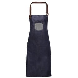 Premier Division Bibbed Apron - One Size, Indigo Denim